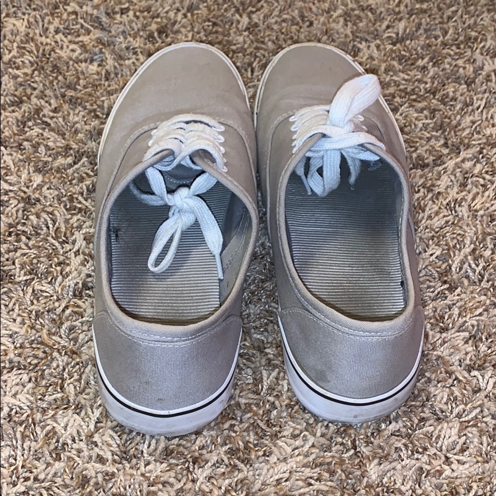 Grey low top sneakers